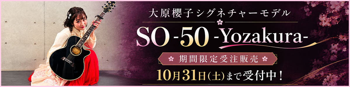 大原櫻子シグネチャーモデルギター販売
